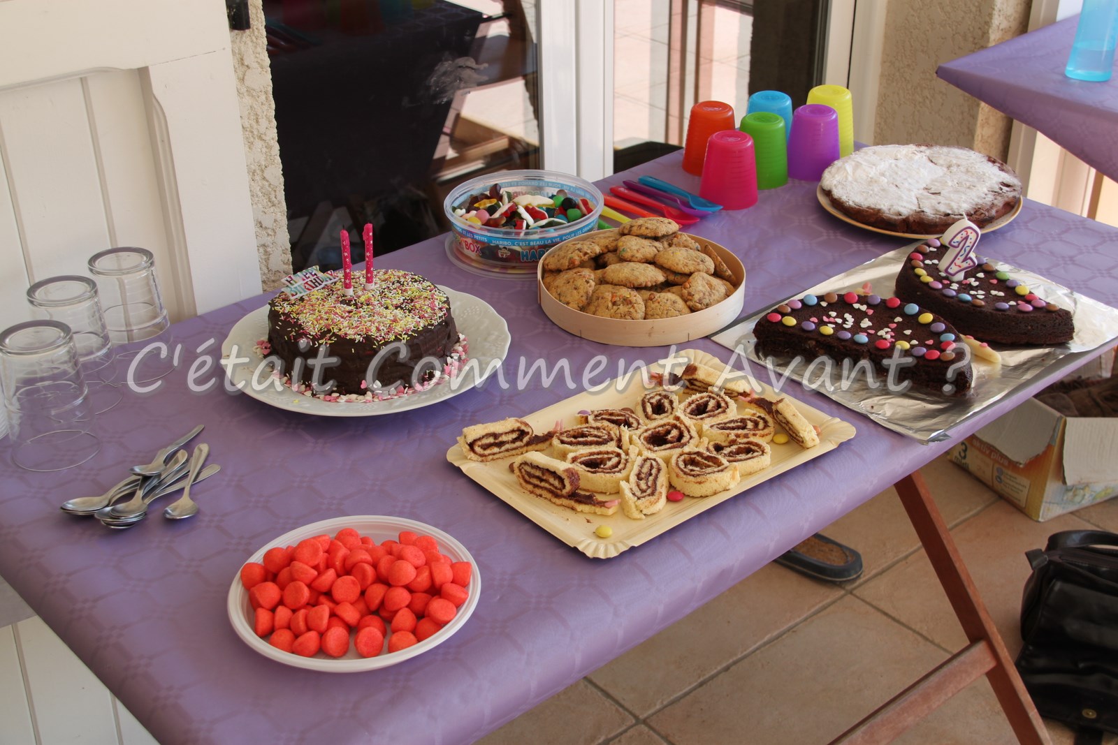 le goûter d'anniversaire avec les coupains !