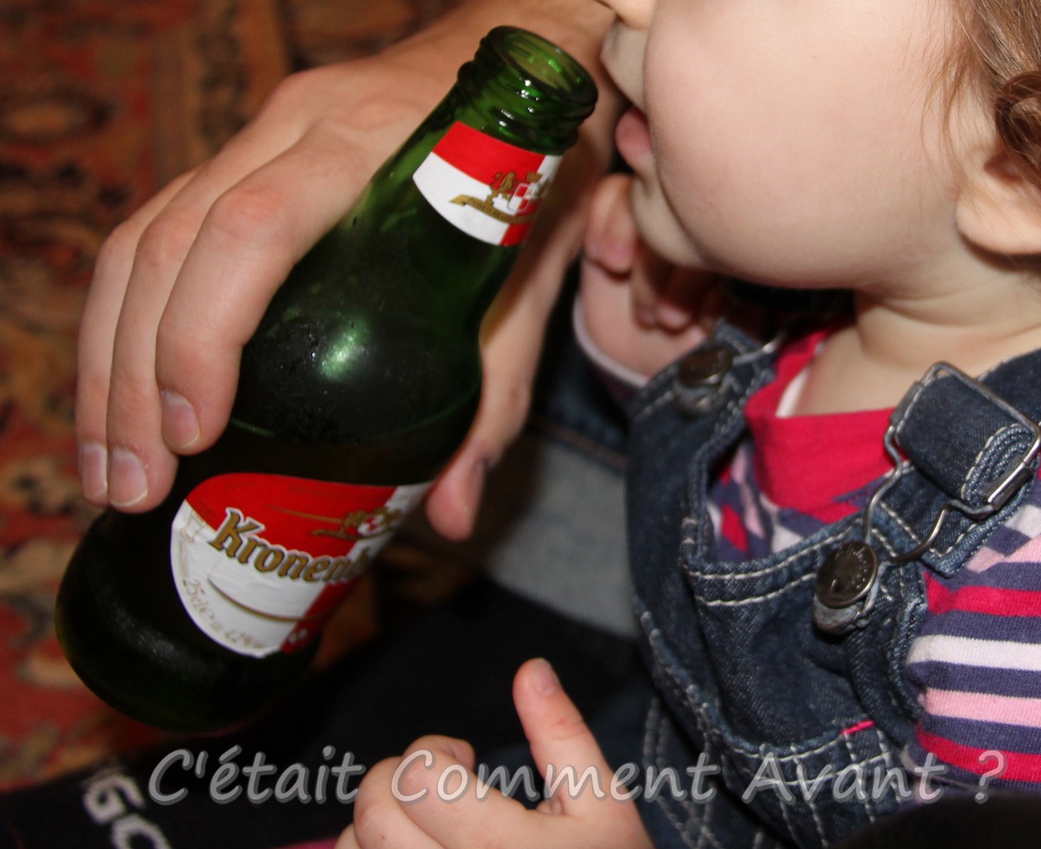 goûter la bière de mon papa ...ou pas !