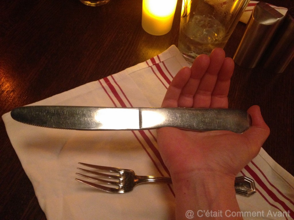 Même les couteaux sont gigantesques !!!