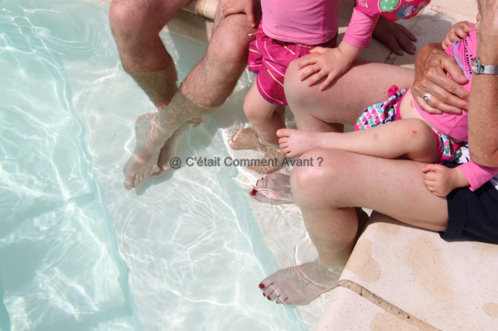 Tremper les pieds avec Papy et Mamie