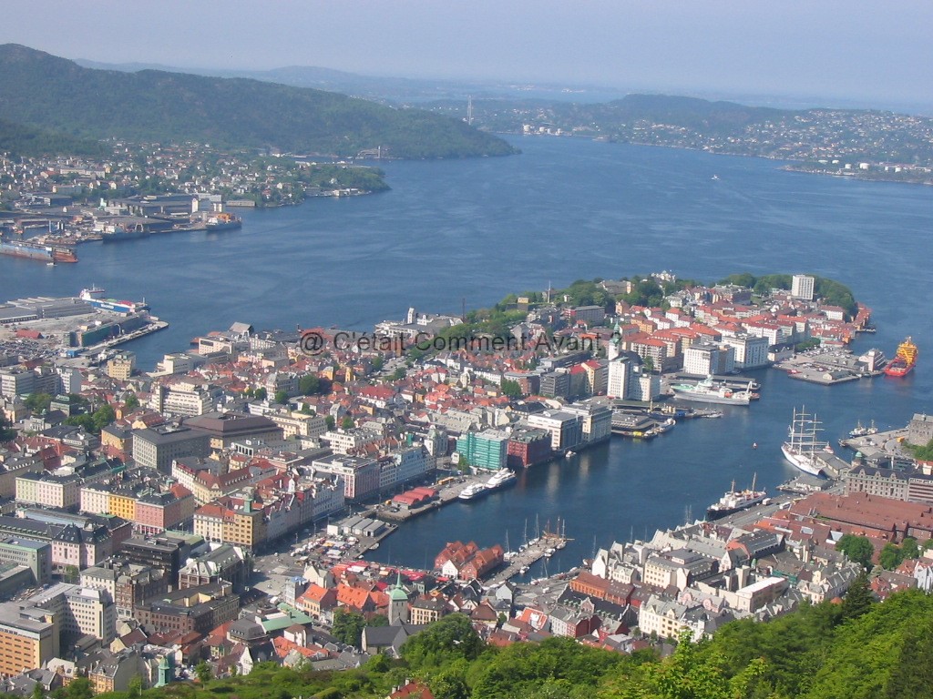 Vue sur Bergen (Norvège)