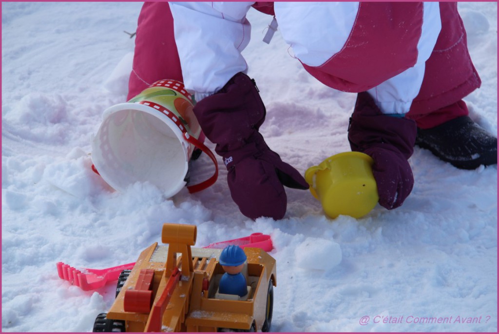 et vouloir faire un château de neige !