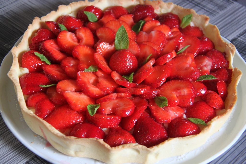 Etre assez fière de sa tarte aux fraises