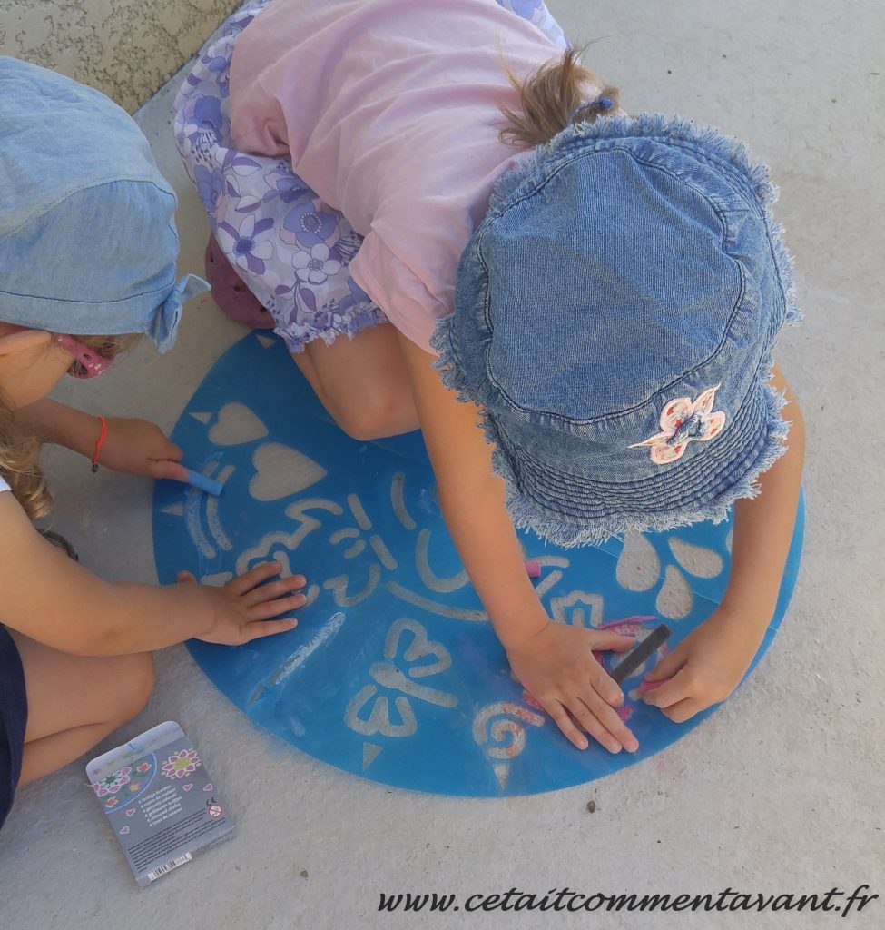 Faire des mandalas sur la terrasse !